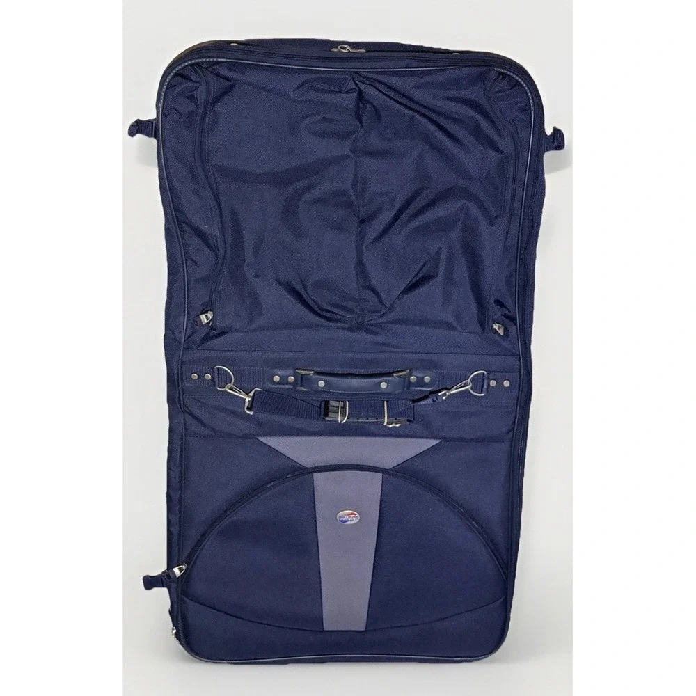 American Tourister Superset Garment Bag VTG - Navy Blue, Bi-Fold Extra Large‎